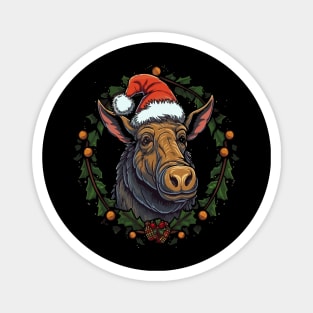 Warthog  Christmas Magnet